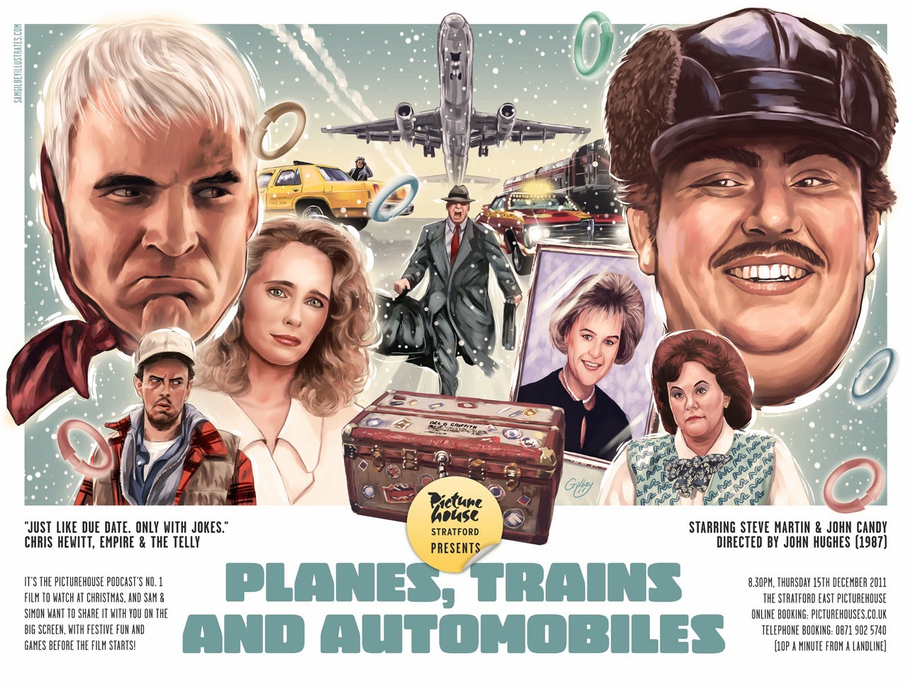 Planes Trains and Automobile poster Sam Gilbey
