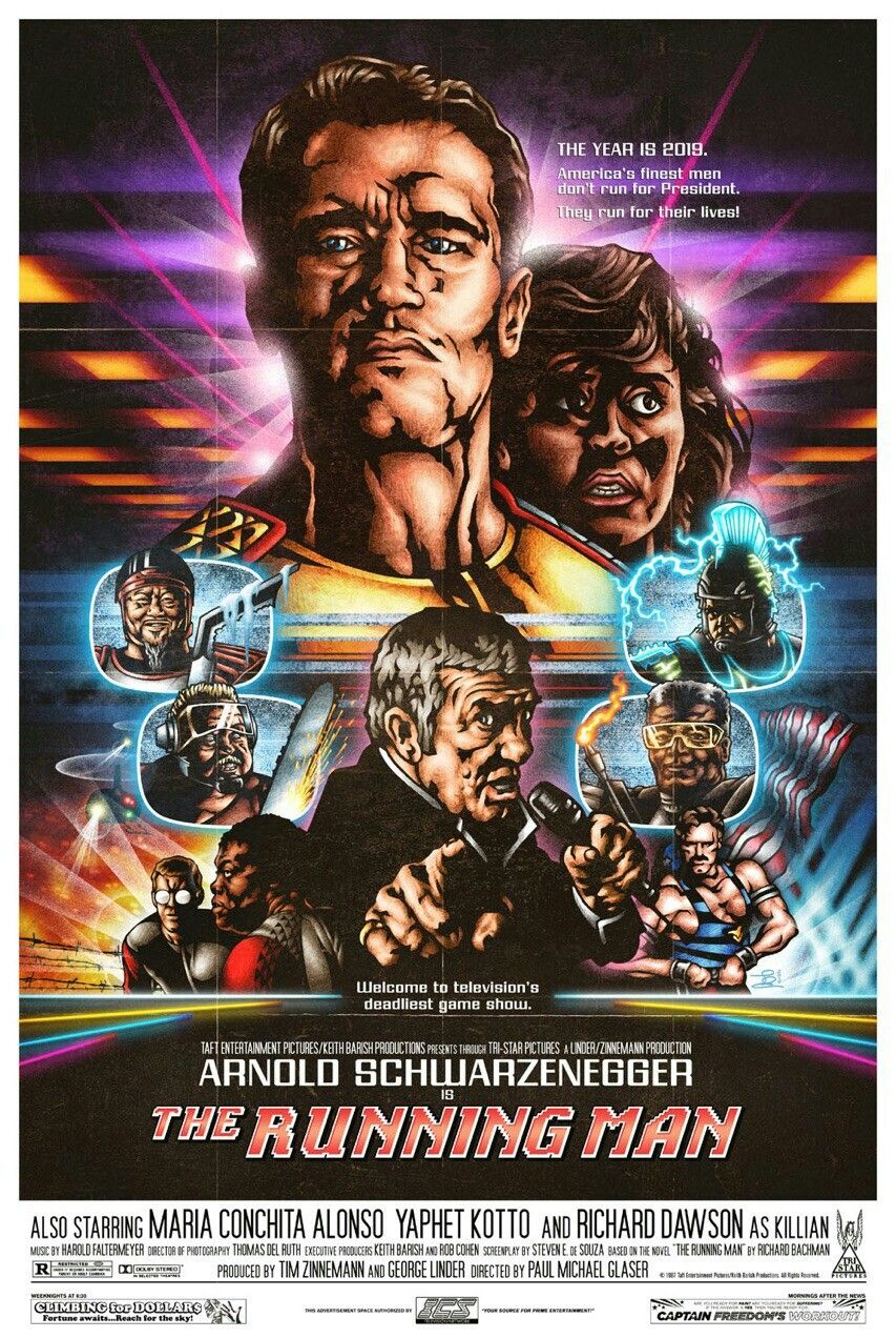 The Running Man Poster shokxone studios