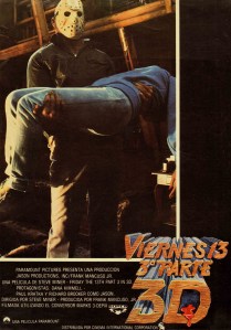 Friday the 13th Part 3 Spanish poster