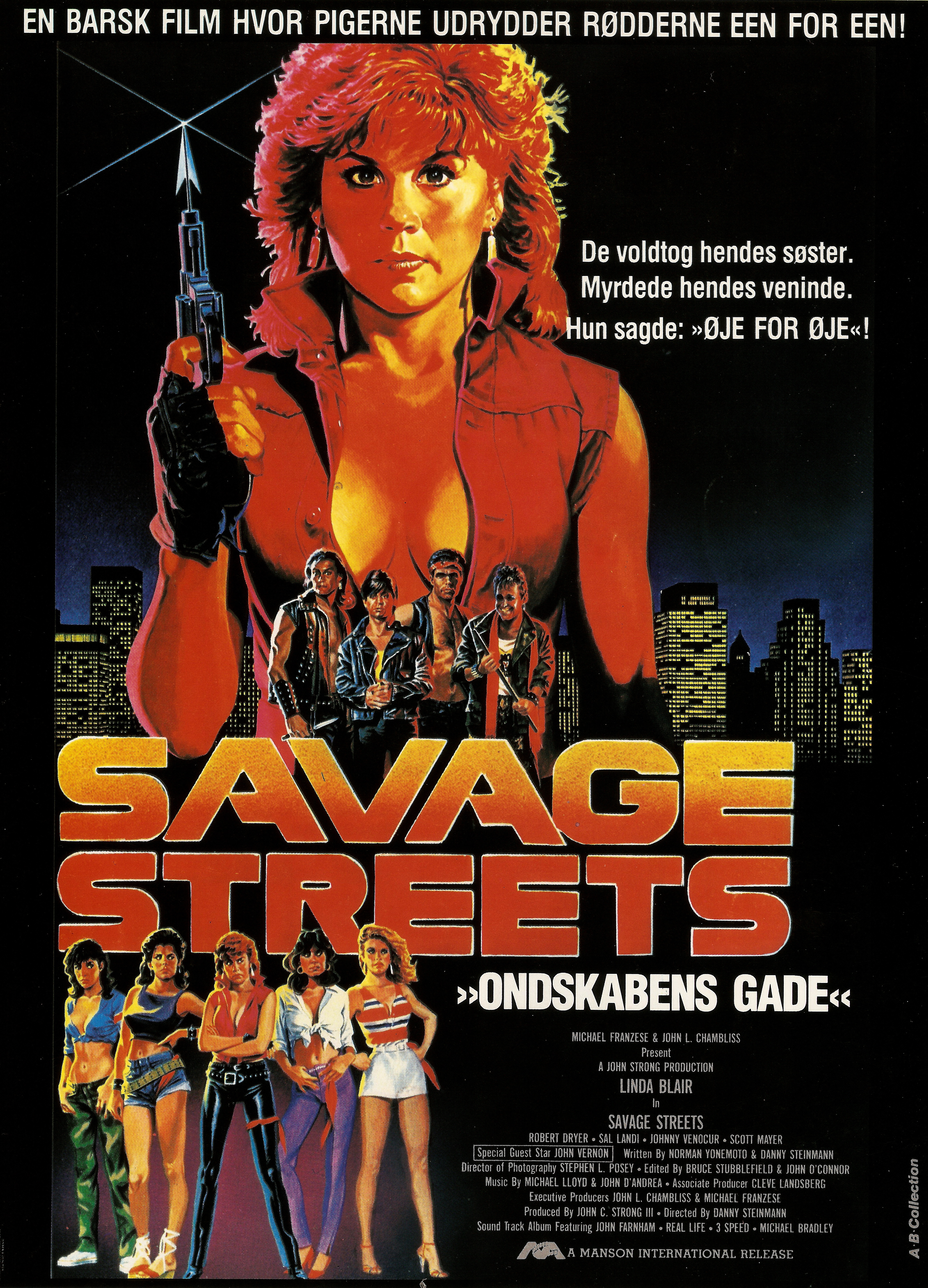 Savage Streets Danish poster